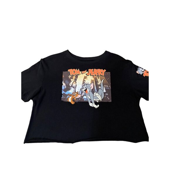 Tom and Jerry Cropped T-Shirt Juniors M Used - Picture 12 of 12